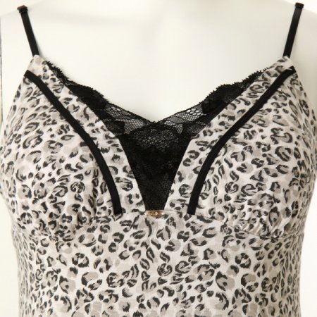 모달 호피프린트 풀슬립