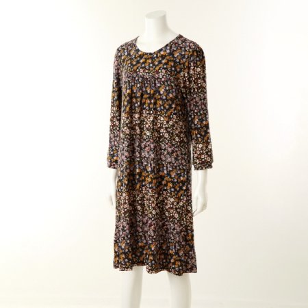 앞셔링 잔꽃나염 원피스이지웨어