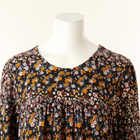 앞셔링 잔꽃나염 원피스이지웨어