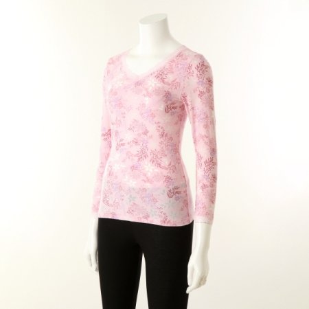 번아웃프린트 9부소매 내의 상의