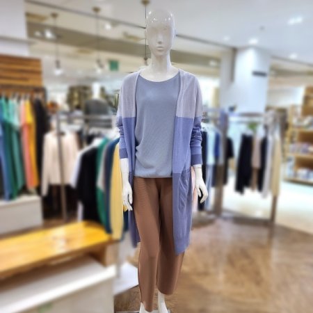 3도그라데이션미디가디건2color