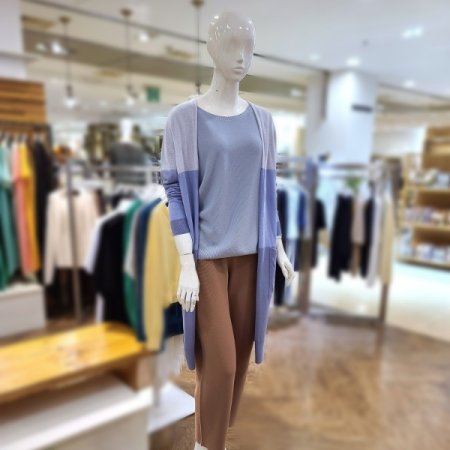 3도그라데이션미디가디건2color