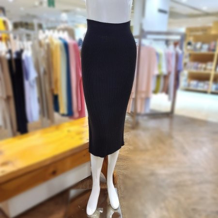 코튼캐시슬릿포인트립스커트2color