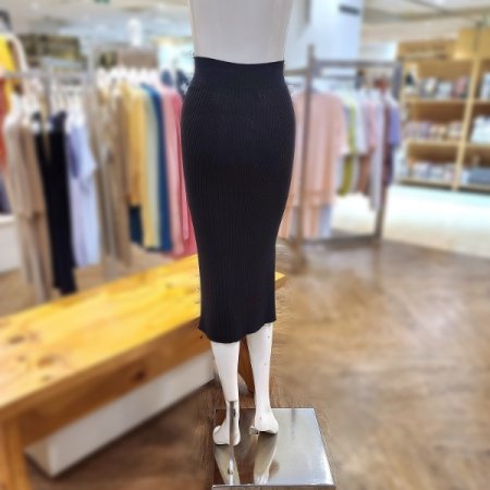 코튼캐시슬릿포인트립스커트2color