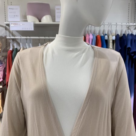 모달 트임 미디 가디건