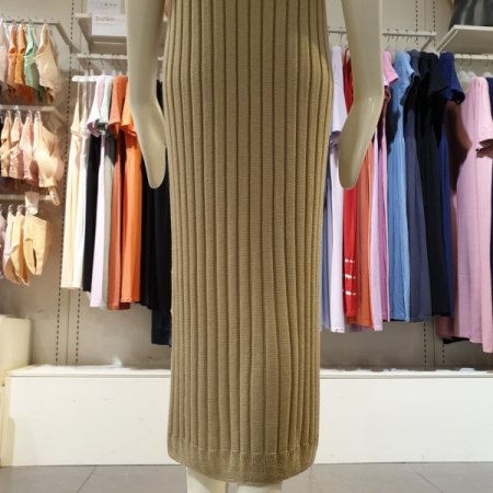 립조직 슬리브리스 원피스