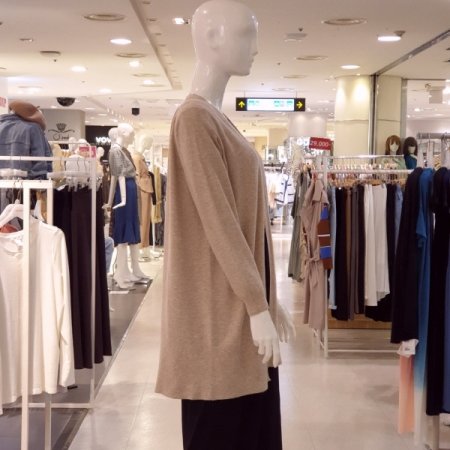 에코스킨 홀가먼트 베이직 미디 가디건