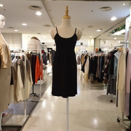 비스코스 베이직 캐미 롱슬립N