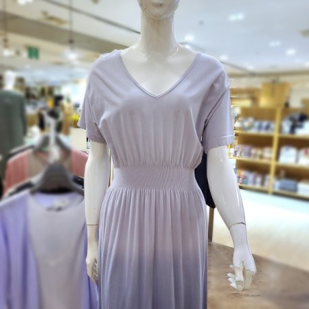 모달가오리소매그라데이션롱드레스