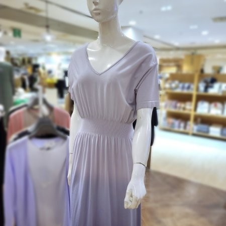 모달가오리소매그라데이션롱드레스