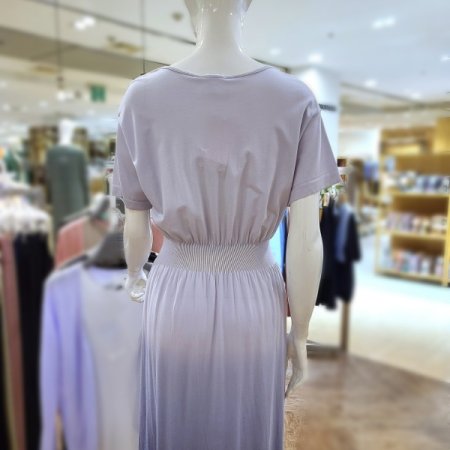 모달가오리소매그라데이션롱드레스