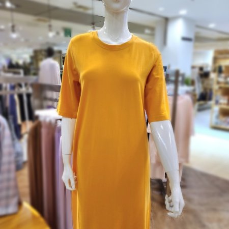 수피마코튼슬릿포인트드레스3color