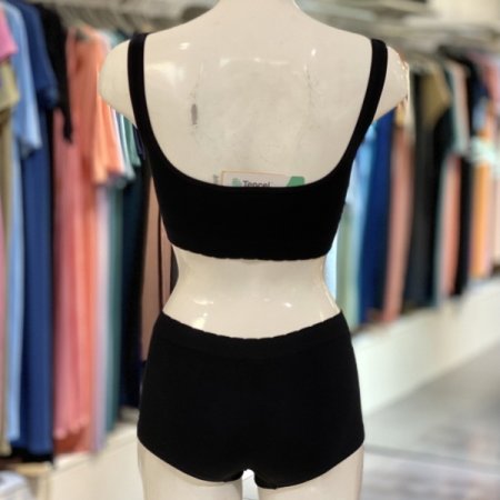 모달 밴드포인트 스퀘어넥 브라팬티세트