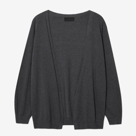 에코스킨 울 간절기 가디건