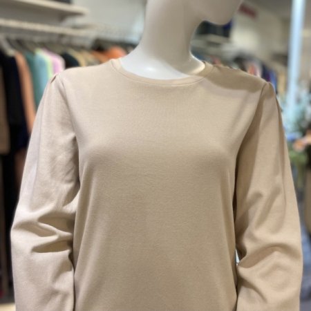 맘스킨 코튼 퍼프소매 루즈핏 롱드레스