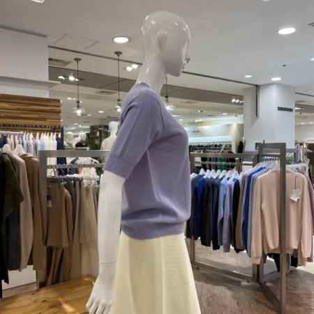 오가닉 코튼실크 5부 크루넥 풀오버