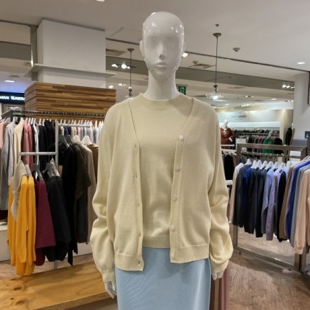 오가닉 코튼실크 풀오버 가디건 세트