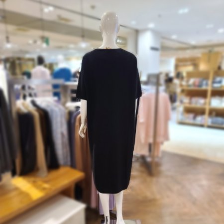 에어니트하프슬리브드레스5color