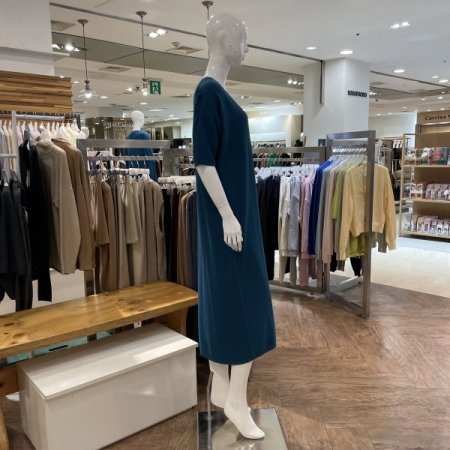 에어니트하프슬리브드레스5color