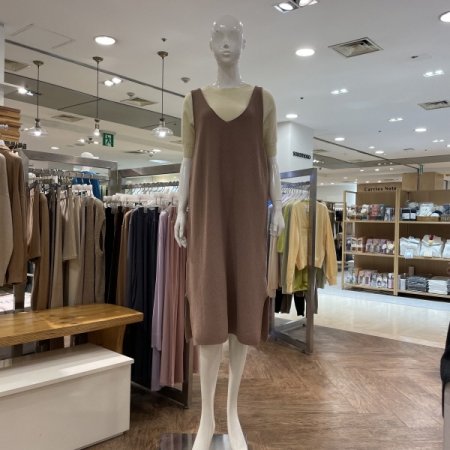 에어니트 옆트임 뷔스티에 드레스