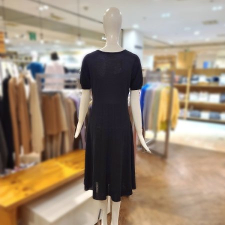 하프슬리브플레어롱원피스2color