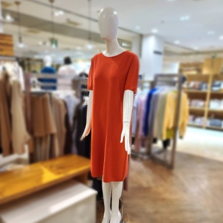 펀칭디테일5부미디원피스3color