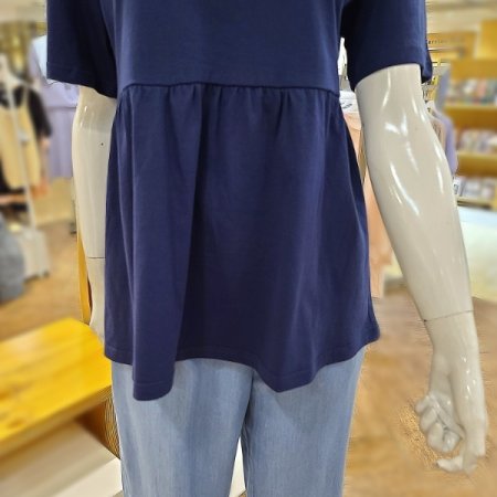 면프릴포인트반팔티셔츠2color