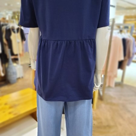 면프릴포인트반팔티셔츠2color