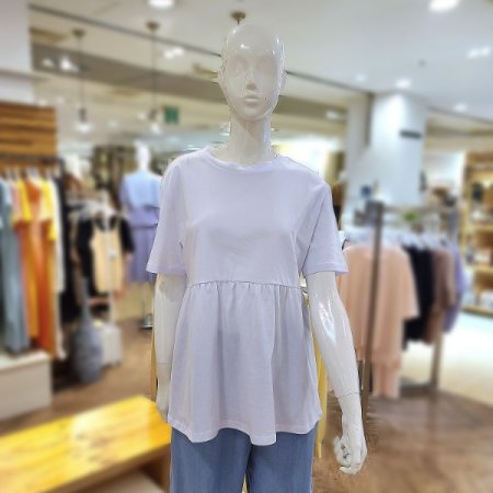 면프릴포인트반팔티셔츠2color