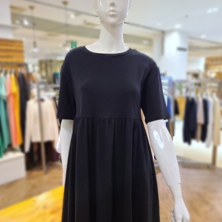 오가닉코튼플레어롱원피스2color