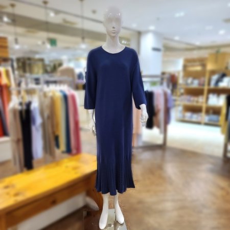 에코스킨코튼플리츠원피스2color