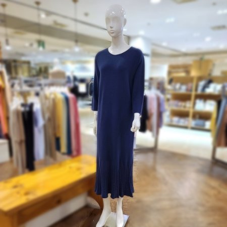 에코스킨코튼플리츠원피스2color