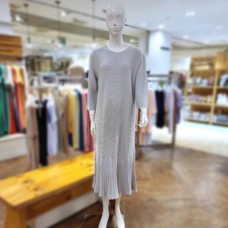 에코스킨코튼플리츠원피스2color