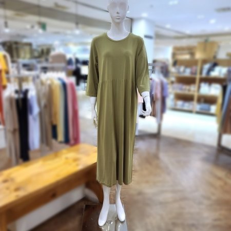 모달혼방7소매롱원피8color