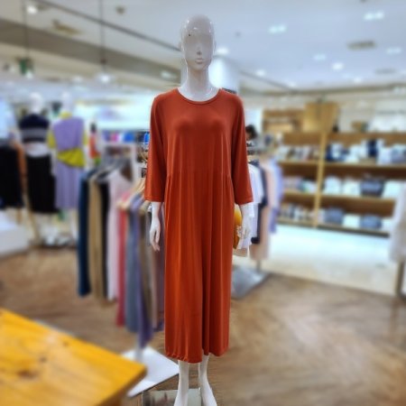 모달혼방7소매롱원피8color