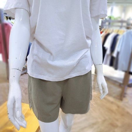 린넨혼방라운드반팔티셔츠3color