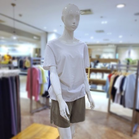 린넨혼방라운드반팔티셔츠3color