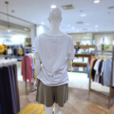 린넨혼방라운드반팔티셔츠3color