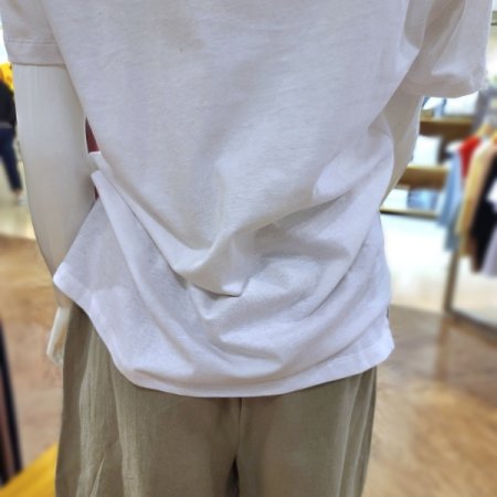 린넨혼방라운드반팔티셔츠3color