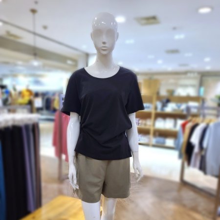 린넨혼방라운드반팔티셔츠3color