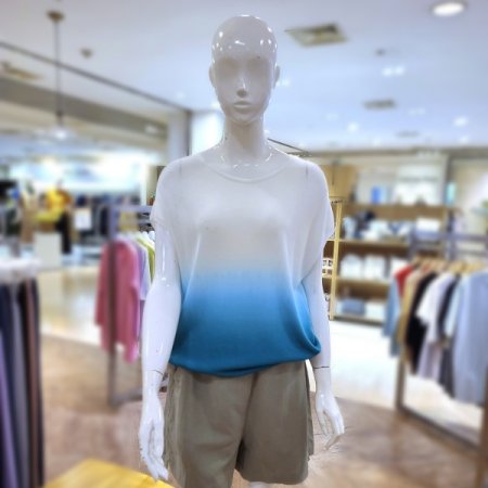 그라데이션보트넥티셔츠2color