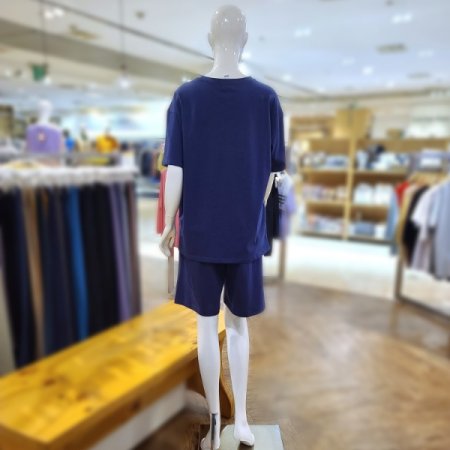 오가닉코튼반팔반바지세트2color