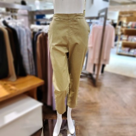 스트라이프니트탑스트레이트핏9부팬츠