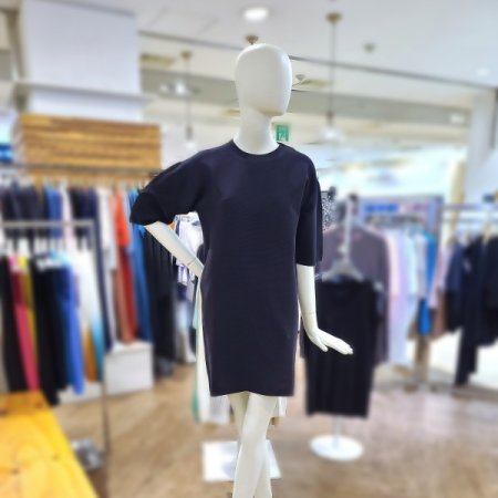 퍼프소매니트미디원피스2color