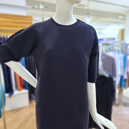 퍼프소매니트미디원피스2color