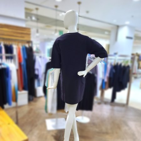 퍼프소매니트미디원피스2color