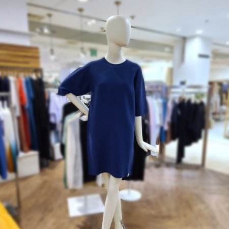 퍼프소매니트미디원피스2color