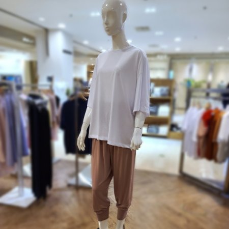 면혼방라운드반팔티하렘팬츠