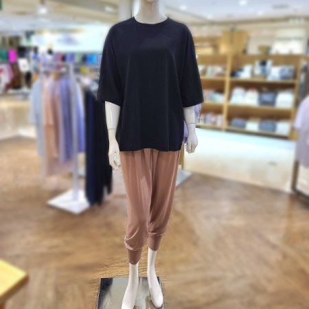 면혼방라운드반팔티하렘팬츠