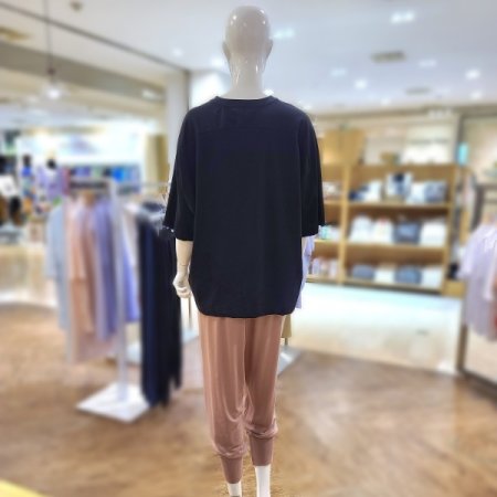 면혼방라운드반팔티하렘팬츠